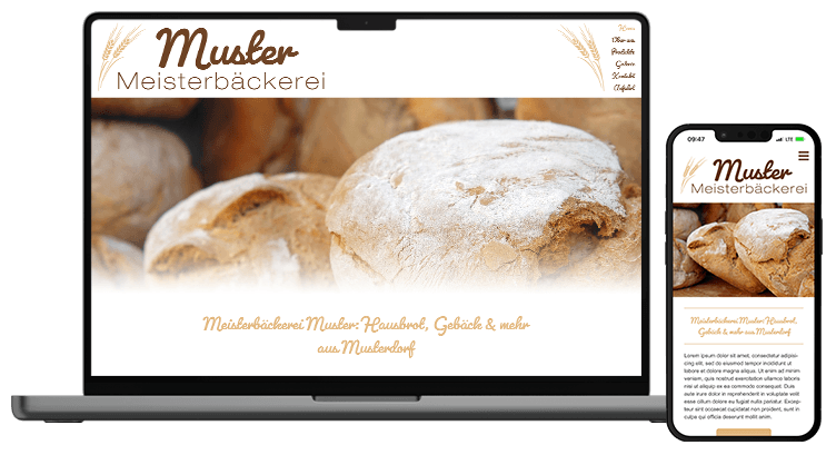 Website für Bäckerei